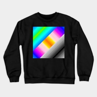 Rainbow pattern Crewneck Sweatshirt